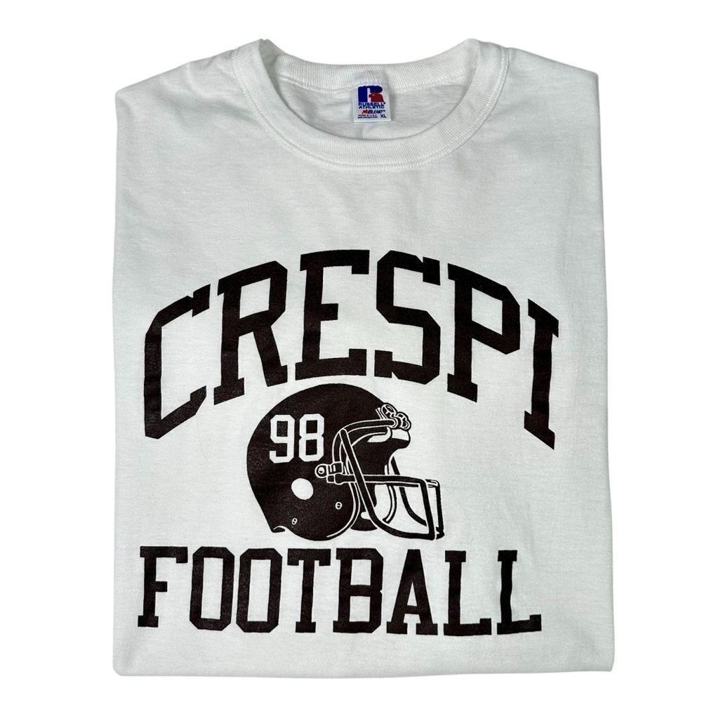 Vintage Crespi High School Football 1998 Russell Athletic T-Shirt XL